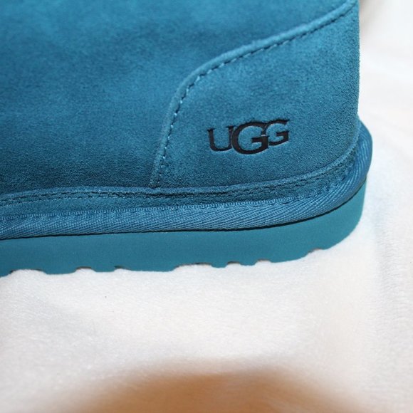 NIB UGG MEN'S NEUMEL MARINA BLUE SUEDE SHEARLING LINED CHUKKA ANKLE WINTER BOOTS - Picture 6 of 8